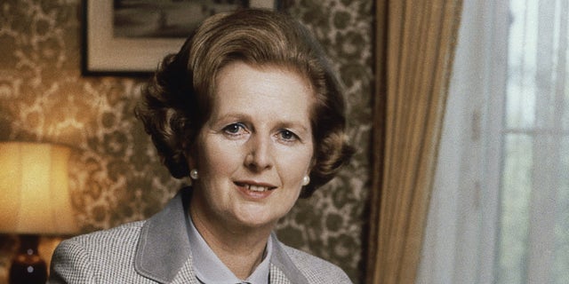 FILE - In this 1980 file photo, British Prime Minister Margaret Thatcher poses for a photograph in London. 